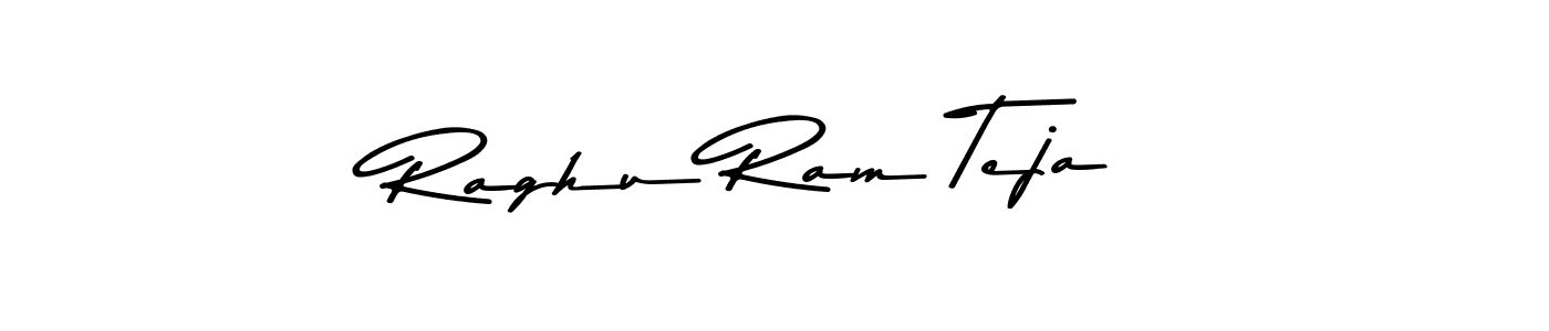 Make a beautiful signature design for name Raghu Ram Teja. With this signature (Asem Kandis PERSONAL USE) style, you can create a handwritten signature for free. Raghu Ram Teja signature style 9 images and pictures png