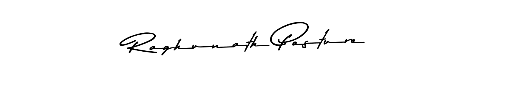 How to make Raghunath Posture signature? Asem Kandis PERSONAL USE is a professional autograph style. Create handwritten signature for Raghunath Posture name. Raghunath Posture signature style 9 images and pictures png