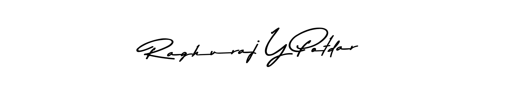 Design your own signature with our free online signature maker. With this signature software, you can create a handwritten (Asem Kandis PERSONAL USE) signature for name Raghuraj Y Potdar. Raghuraj Y Potdar signature style 9 images and pictures png