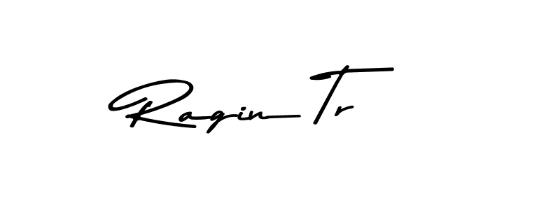 How to make Ragin Tr name signature. Use Asem Kandis PERSONAL USE style for creating short signs online. This is the latest handwritten sign. Ragin Tr signature style 9 images and pictures png