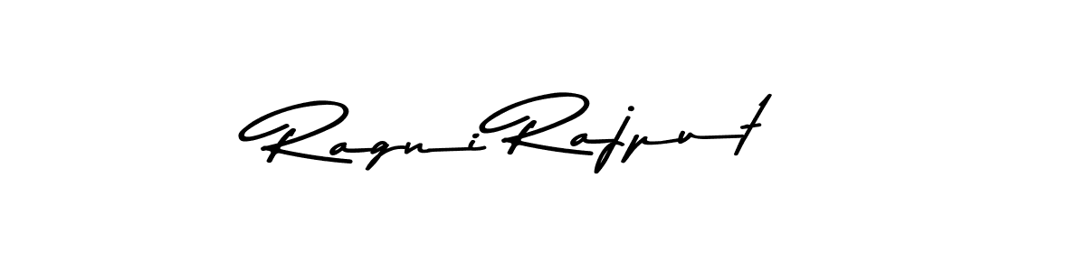 How to make Ragni Rajput name signature. Use Asem Kandis PERSONAL USE style for creating short signs online. This is the latest handwritten sign. Ragni Rajput signature style 9 images and pictures png