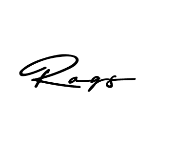 How to make Rags name signature. Use Asem Kandis PERSONAL USE style for creating short signs online. This is the latest handwritten sign. Rags signature style 9 images and pictures png