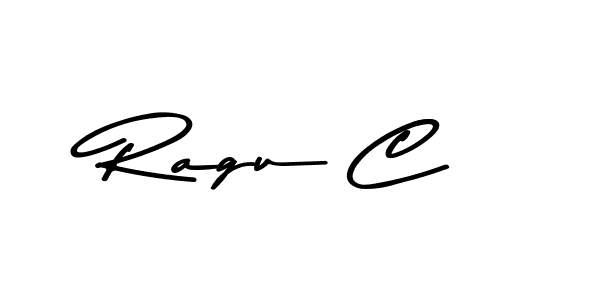 Make a beautiful signature design for name Ragu C. With this signature (Asem Kandis PERSONAL USE) style, you can create a handwritten signature for free. Ragu C signature style 9 images and pictures png