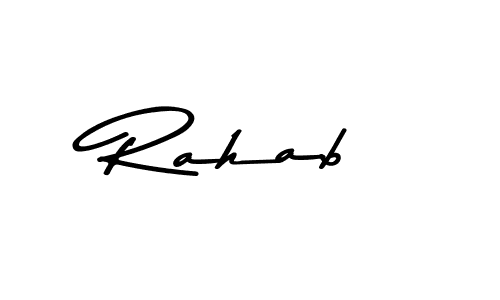 Similarly Asem Kandis PERSONAL USE is the best handwritten signature design. Signature creator online .You can use it as an online autograph creator for name Rahab. Rahab signature style 9 images and pictures png