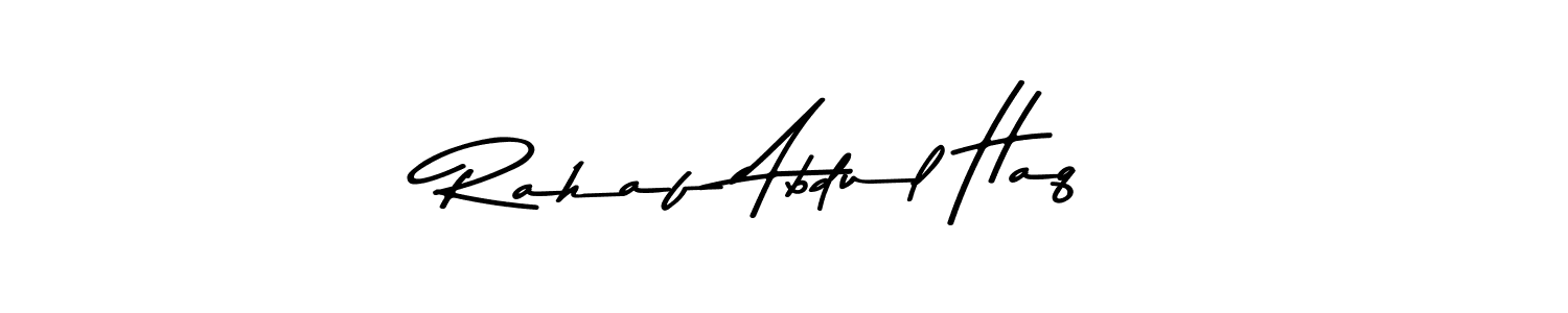 This is the best signature style for the Rahaf Abdul Haq name. Also you like these signature font (Asem Kandis PERSONAL USE). Mix name signature. Rahaf Abdul Haq signature style 9 images and pictures png