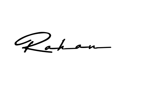 Make a beautiful signature design for name Rahan. With this signature (Asem Kandis PERSONAL USE) style, you can create a handwritten signature for free. Rahan signature style 9 images and pictures png