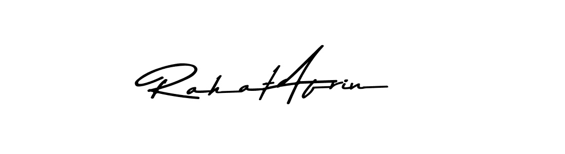 Make a beautiful signature design for name Rahat Afrin. With this signature (Asem Kandis PERSONAL USE) style, you can create a handwritten signature for free. Rahat Afrin signature style 9 images and pictures png