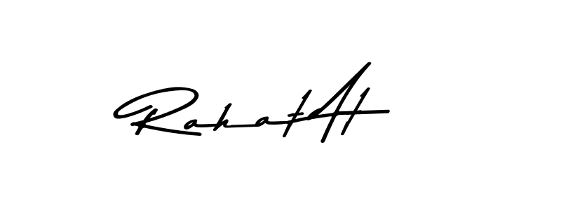 Also You can easily find your signature by using the search form. We will create Rahat At name handwritten signature images for you free of cost using Asem Kandis PERSONAL USE sign style. Rahat At signature style 9 images and pictures png