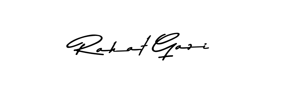 You can use this online signature creator to create a handwritten signature for the name Rahat Gazi. This is the best online autograph maker. Rahat Gazi signature style 9 images and pictures png