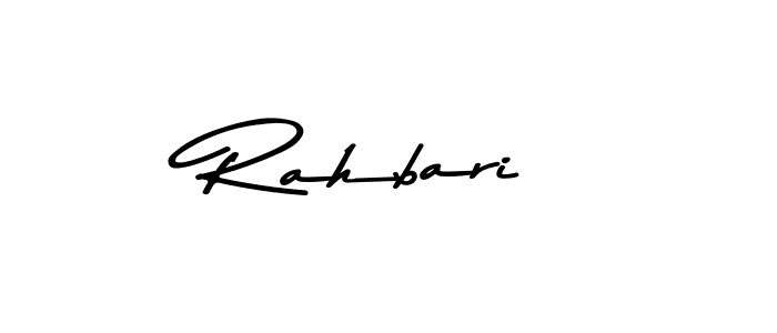 Create a beautiful signature design for name Rahbari. With this signature (Asem Kandis PERSONAL USE) fonts, you can make a handwritten signature for free. Rahbari signature style 9 images and pictures png