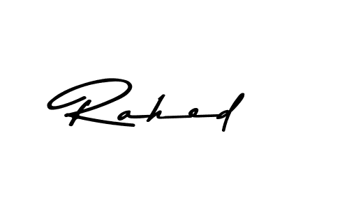 How to make Rahed signature? Asem Kandis PERSONAL USE is a professional autograph style. Create handwritten signature for Rahed name. Rahed signature style 9 images and pictures png