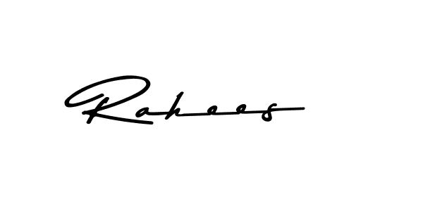 Also You can easily find your signature by using the search form. We will create Rahees name handwritten signature images for you free of cost using Asem Kandis PERSONAL USE sign style. Rahees signature style 9 images and pictures png