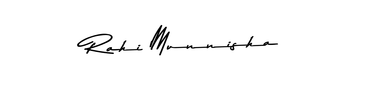 Similarly Asem Kandis PERSONAL USE is the best handwritten signature design. Signature creator online .You can use it as an online autograph creator for name Rahi Munnisha. Rahi Munnisha signature style 9 images and pictures png