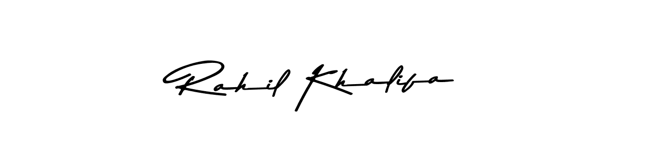 Make a short Rahil Khalifa signature style. Manage your documents anywhere anytime using Asem Kandis PERSONAL USE. Create and add eSignatures, submit forms, share and send files easily. Rahil Khalifa signature style 9 images and pictures png