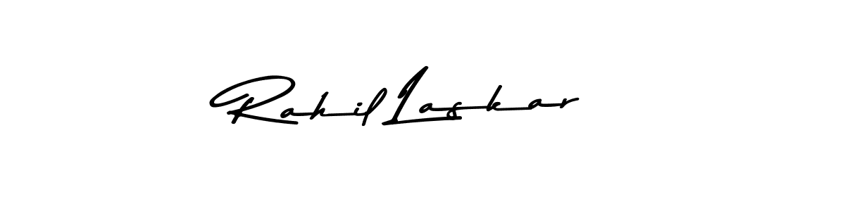 Make a beautiful signature design for name Rahil Laskar. With this signature (Asem Kandis PERSONAL USE) style, you can create a handwritten signature for free. Rahil Laskar signature style 9 images and pictures png