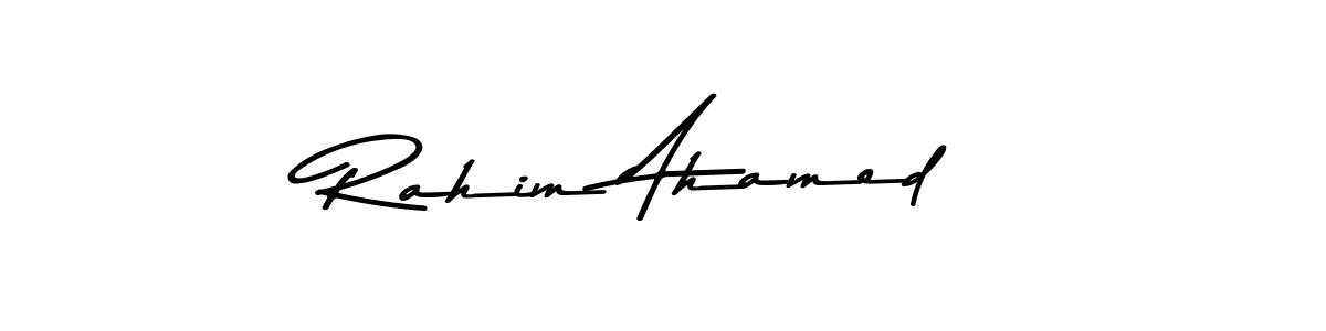 Use a signature maker to create a handwritten signature online. With this signature software, you can design (Asem Kandis PERSONAL USE) your own signature for name Rahim Ahamed. Rahim Ahamed signature style 9 images and pictures png