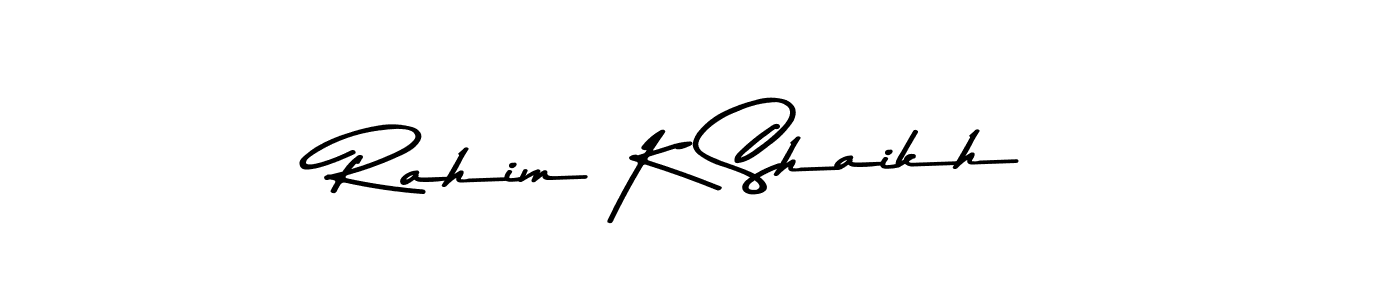 Rahim K Shaikh stylish signature style. Best Handwritten Sign (Asem Kandis PERSONAL USE) for my name. Handwritten Signature Collection Ideas for my name Rahim K Shaikh. Rahim K Shaikh signature style 9 images and pictures png