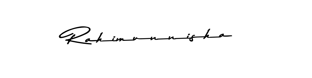 Make a beautiful signature design for name Rahimunnisha. Use this online signature maker to create a handwritten signature for free. Rahimunnisha signature style 9 images and pictures png