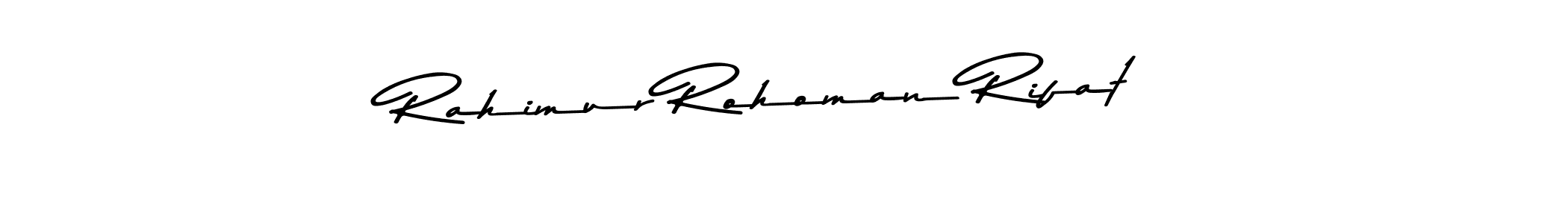 Create a beautiful signature design for name Rahimur Rohoman Rifat. With this signature (Asem Kandis PERSONAL USE) fonts, you can make a handwritten signature for free. Rahimur Rohoman Rifat signature style 9 images and pictures png