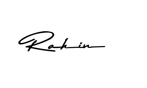 Use a signature maker to create a handwritten signature online. With this signature software, you can design (Asem Kandis PERSONAL USE) your own signature for name Rahin. Rahin signature style 9 images and pictures png