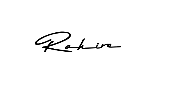 Create a beautiful signature design for name Rahire. With this signature (Asem Kandis PERSONAL USE) fonts, you can make a handwritten signature for free. Rahire signature style 9 images and pictures png