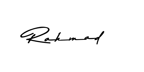 Make a beautiful signature design for name Rahmad. With this signature (Asem Kandis PERSONAL USE) style, you can create a handwritten signature for free. Rahmad signature style 9 images and pictures png