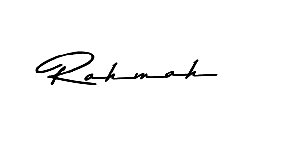 How to make Rahmah name signature. Use Asem Kandis PERSONAL USE style for creating short signs online. This is the latest handwritten sign. Rahmah signature style 9 images and pictures png