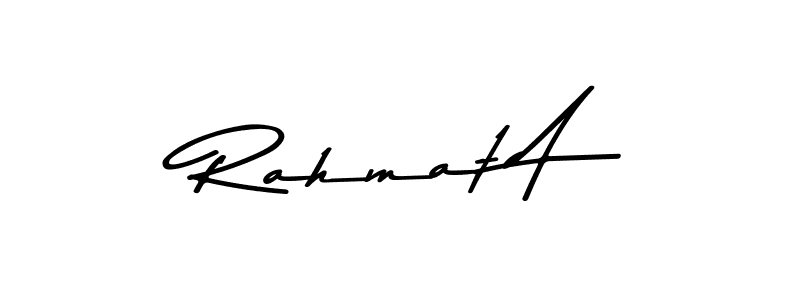 Also we have Rahmat A name is the best signature style. Create professional handwritten signature collection using Asem Kandis PERSONAL USE autograph style. Rahmat A signature style 9 images and pictures png