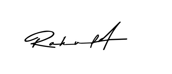 Design your own signature with our free online signature maker. With this signature software, you can create a handwritten (Asem Kandis PERSONAL USE) signature for name Rahul A. Rahul A signature style 9 images and pictures png