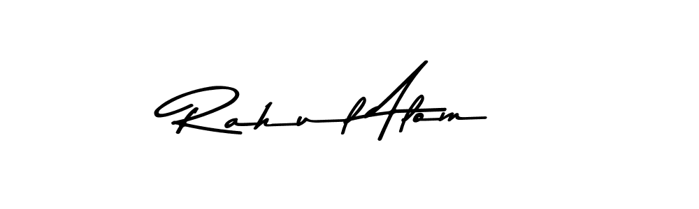 Similarly Asem Kandis PERSONAL USE is the best handwritten signature design. Signature creator online .You can use it as an online autograph creator for name Rahul Alom. Rahul Alom signature style 9 images and pictures png