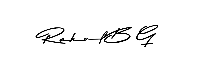 Use a signature maker to create a handwritten signature online. With this signature software, you can design (Asem Kandis PERSONAL USE) your own signature for name Rahul B G. Rahul B G signature style 9 images and pictures png