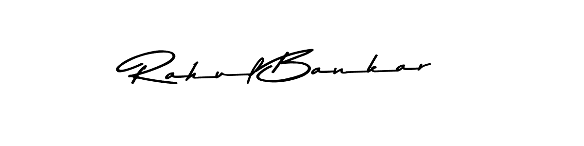 How to make Rahul Bankar name signature. Use Asem Kandis PERSONAL USE style for creating short signs online. This is the latest handwritten sign. Rahul Bankar signature style 9 images and pictures png