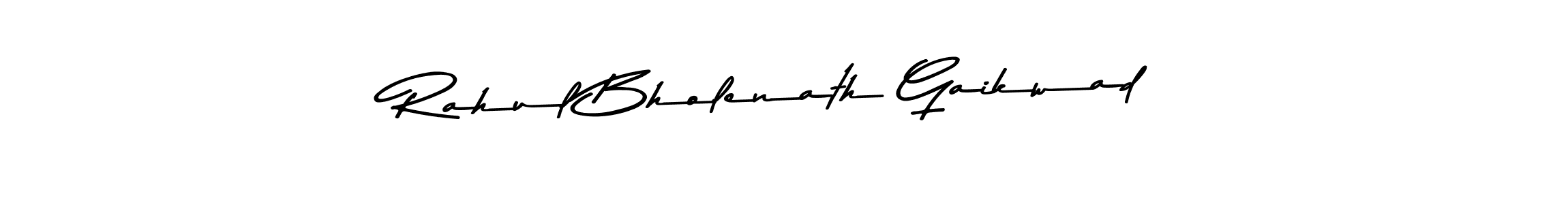 How to make Rahul Bholenath Gaikwad name signature. Use Asem Kandis PERSONAL USE style for creating short signs online. This is the latest handwritten sign. Rahul Bholenath Gaikwad signature style 9 images and pictures png