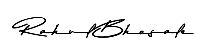 Create an unforgettable impression when signing with Rahul Bhosale name styled in Asem Kandis PERSONAL USE typography. 100% free online generator. Rahul Bhosale signature style 9 images and pictures png