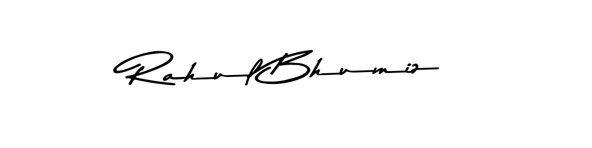Rahul Bhumiz stylish signature style. Best Handwritten Sign (Asem Kandis PERSONAL USE) for my name. Handwritten Signature Collection Ideas for my name Rahul Bhumiz. Rahul Bhumiz signature style 9 images and pictures png