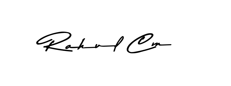 Asem Kandis PERSONAL USE is a professional signature style that is perfect for those who want to add a touch of class to their signature. It is also a great choice for those who want to make their signature more unique. Get Rahul Cm name to fancy signature for free. Rahul Cm signature style 9 images and pictures png