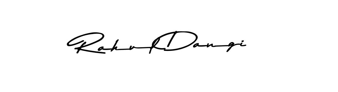 Make a beautiful signature design for name Rahul Dangi. With this signature (Asem Kandis PERSONAL USE) style, you can create a handwritten signature for free. Rahul Dangi signature style 9 images and pictures png