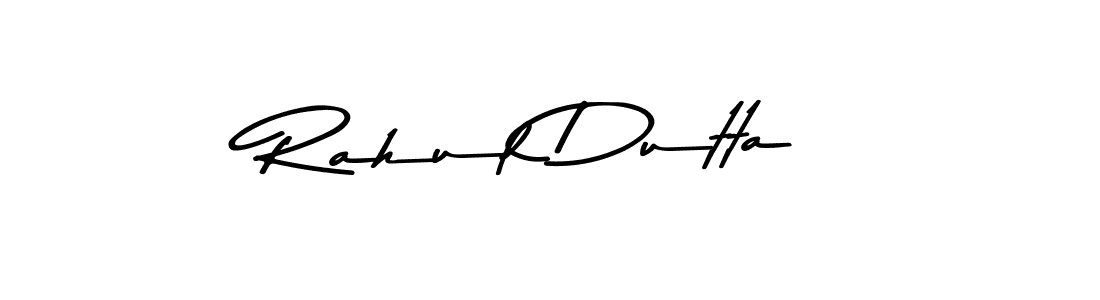 How to make Rahul Dutta name signature. Use Asem Kandis PERSONAL USE style for creating short signs online. This is the latest handwritten sign. Rahul Dutta signature style 9 images and pictures png