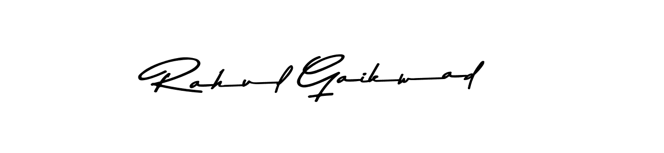 Make a beautiful signature design for name Rahul Gaikwad. With this signature (Asem Kandis PERSONAL USE) style, you can create a handwritten signature for free. Rahul Gaikwad signature style 9 images and pictures png