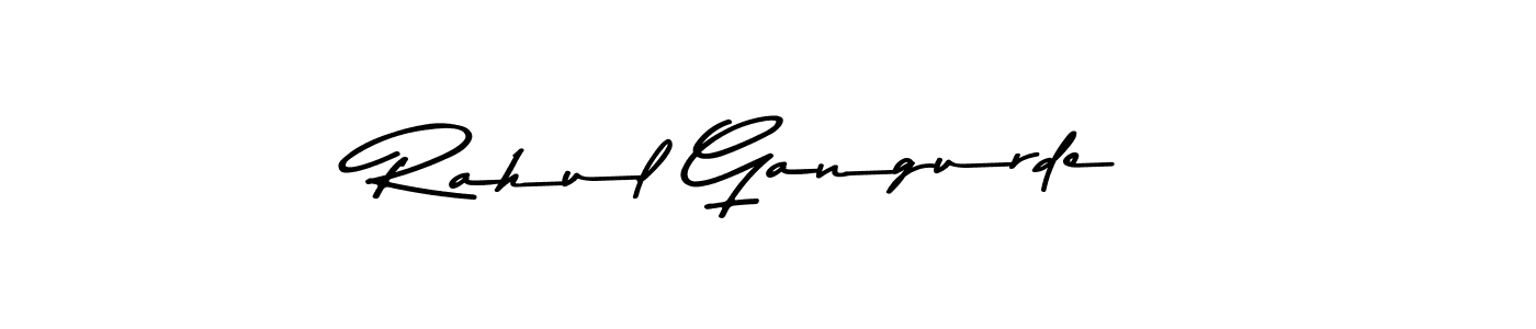How to make Rahul Gangurde name signature. Use Asem Kandis PERSONAL USE style for creating short signs online. This is the latest handwritten sign. Rahul Gangurde signature style 9 images and pictures png