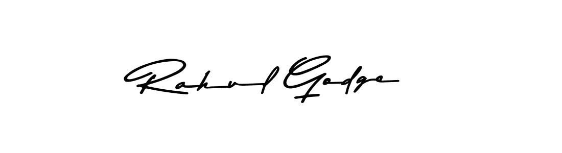 Design your own signature with our free online signature maker. With this signature software, you can create a handwritten (Asem Kandis PERSONAL USE) signature for name Rahul Godge. Rahul Godge signature style 9 images and pictures png