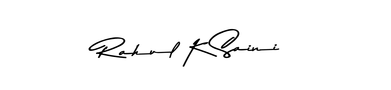 Asem Kandis PERSONAL USE is a professional signature style that is perfect for those who want to add a touch of class to their signature. It is also a great choice for those who want to make their signature more unique. Get Rahul K Saini name to fancy signature for free. Rahul K Saini signature style 9 images and pictures png