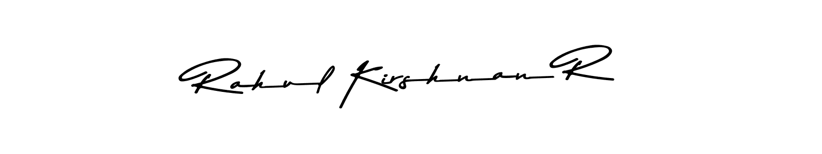 Make a beautiful signature design for name Rahul Kirshnan R. With this signature (Asem Kandis PERSONAL USE) style, you can create a handwritten signature for free. Rahul Kirshnan R signature style 9 images and pictures png