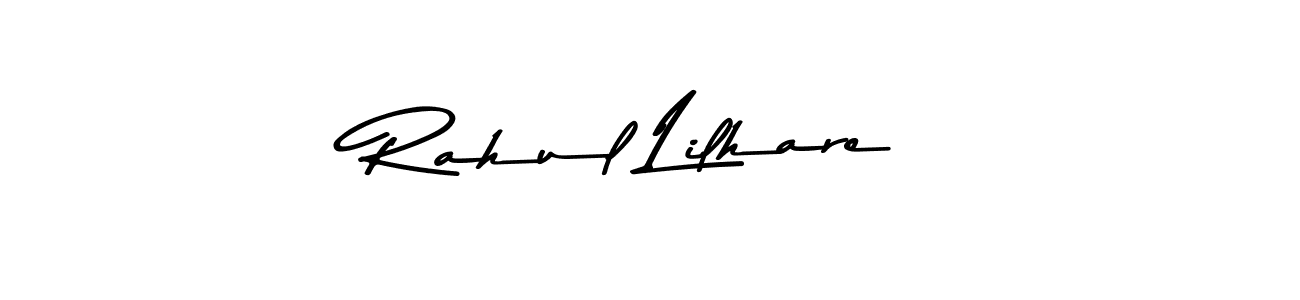 This is the best signature style for the Rahul Lilhare name. Also you like these signature font (Asem Kandis PERSONAL USE). Mix name signature. Rahul Lilhare signature style 9 images and pictures png