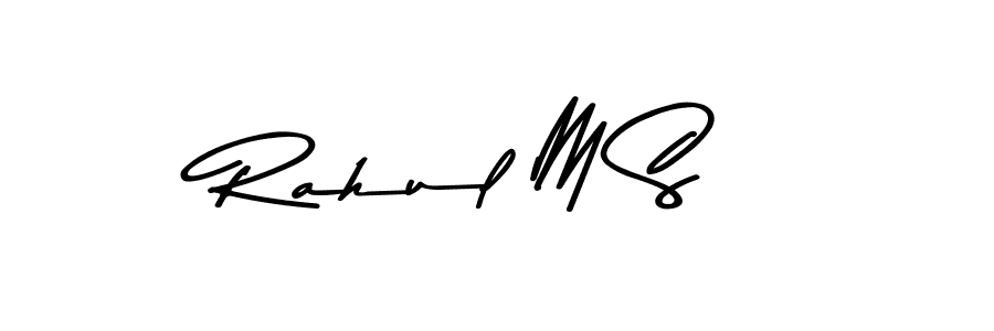 Rahul M S stylish signature style. Best Handwritten Sign (Asem Kandis PERSONAL USE) for my name. Handwritten Signature Collection Ideas for my name Rahul M S. Rahul M S signature style 9 images and pictures png