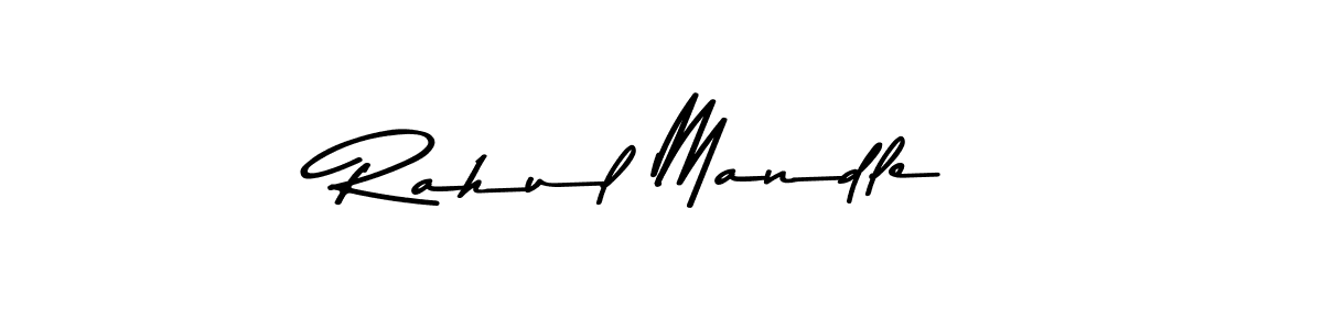 Design your own signature with our free online signature maker. With this signature software, you can create a handwritten (Asem Kandis PERSONAL USE) signature for name Rahul Mandle. Rahul Mandle signature style 9 images and pictures png