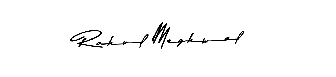 Make a beautiful signature design for name Rahul Meghwal. With this signature (Asem Kandis PERSONAL USE) style, you can create a handwritten signature for free. Rahul Meghwal signature style 9 images and pictures png