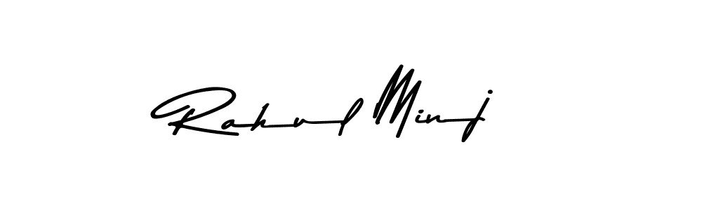 if you are searching for the best signature style for your name Rahul Minj. so please give up your signature search. here we have designed multiple signature styles  using Asem Kandis PERSONAL USE. Rahul Minj signature style 9 images and pictures png