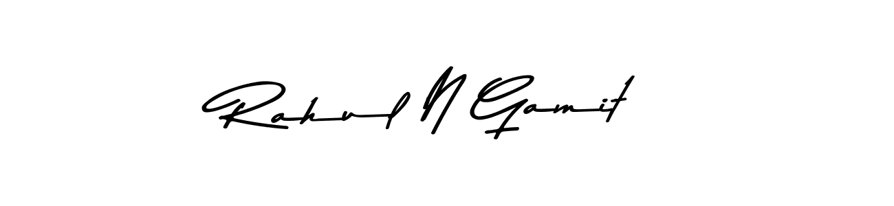 You can use this online signature creator to create a handwritten signature for the name Rahul N Gamit. This is the best online autograph maker. Rahul N Gamit signature style 9 images and pictures png