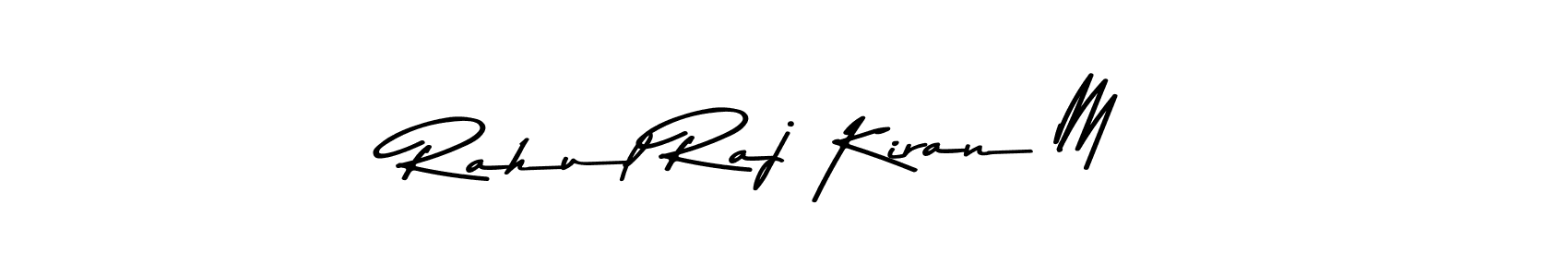 Also You can easily find your signature by using the search form. We will create Rahul Raj Kiran M name handwritten signature images for you free of cost using Asem Kandis PERSONAL USE sign style. Rahul Raj Kiran M signature style 9 images and pictures png